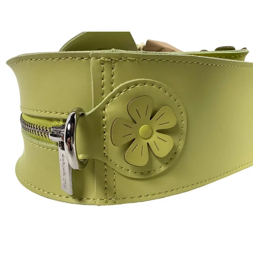 Dr Martens Heart Bag Lime Green Leather Backpack Crossbody Floral